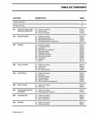2003 Bombardier Rally 200 Service Manual, Page 4