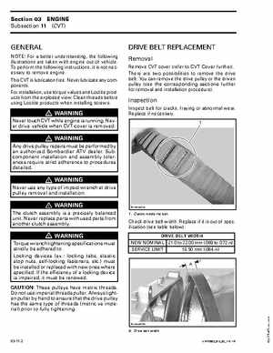 2003 Bombardier Rally 200 Service Manual, Page 172