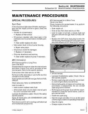 2004 Bombardier Outlander 330/400 Factory Service Manual, Page 45