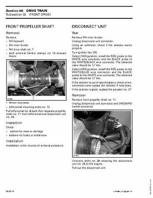 2004 Bombardier Outlander 330/400 Factory Service Manual, Page 263