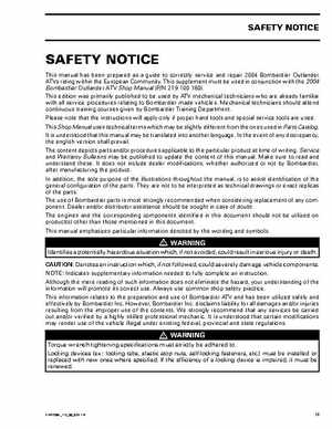 2004 Bombardier Outlander 330/400 Factory Service Manual, Page 380