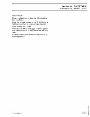 2004 Bombardier Quest/Traxter Series Shop Manual, Page 390