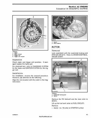 2005-2007 Bombardier Rally 200 Factory Service Manual, Page 80