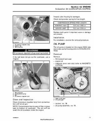 2005-2007 Bombardier Rally 200 Factory Service Manual, Page 91