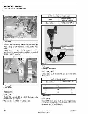 2005-2007 Bombardier Rally 200 Factory Service Manual, Page 142