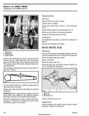 2005-2007 Bombardier Rally 200 Factory Service Manual, Page 223