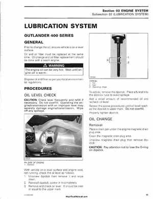 2006 Bombardier Outlander Max Series Factory Service Manual, Page 80