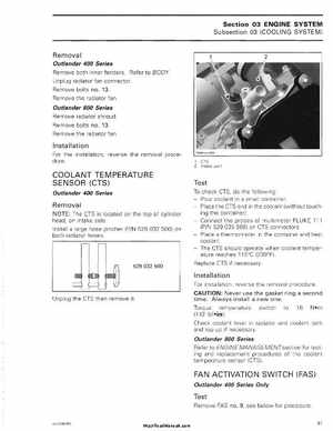 2006 Bombardier Outlander Max Series Factory Service Manual, Page 95