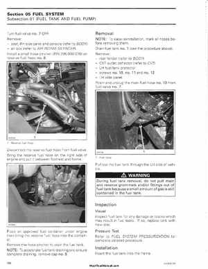 2006 Bombardier Outlander Max Series Factory Service Manual, Page 180
