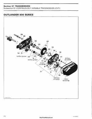 2006 Bombardier Outlander Max Series Factory Service Manual, Page 281