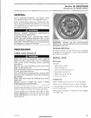 2006 Bombardier Outlander Max Series Factory Service Manual, Page 363