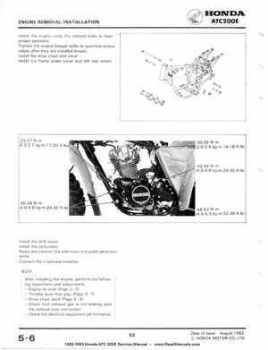 1982-1983 Official Honda ATC 200E Big Red Shop Manual, Page 53