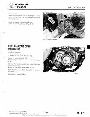 1982-1983 Official Honda ATC 200E Big Red Shop Manual, Page 102