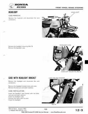 1982-1983 Official Honda ATC 200E Big Red Shop Manual, Page 130