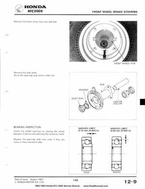 1982-1983 Official Honda ATC 200E Big Red Shop Manual, Page 136