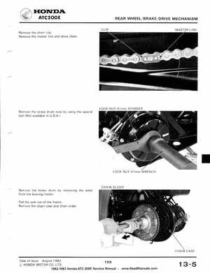 1982-1983 Official Honda ATC 200E Big Red Shop Manual, Page 156
