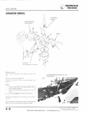 1984 Official Honda TRX200 Shop Manual, Page 45