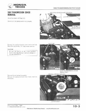 1984 Official Honda TRX200 Shop Manual, Page 121