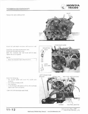1984 Official Honda TRX200 Shop Manual, Page 157