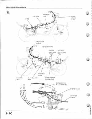 1985-1986 Honda Fourtrax 125 TRX125 Shop Manual, Page 13
