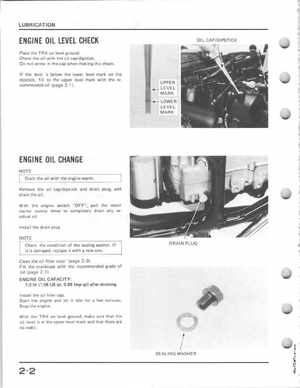 1985-1986 Honda Fourtrax 125 TRX125 Shop Manual, Page 19