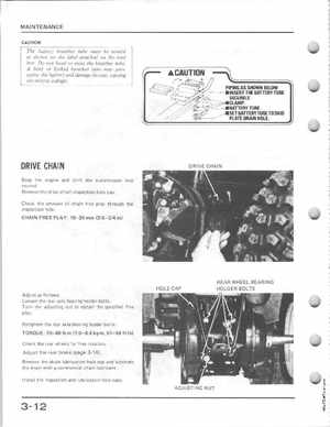 1985-1986 Honda Fourtrax 125 TRX125 Shop Manual, Page 33