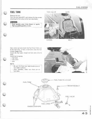 1985-1986 Honda Fourtrax 125 TRX125 Shop Manual, Page 47