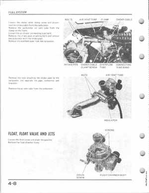 1985-1986 Honda Fourtrax 125 TRX125 Shop Manual, Page 52