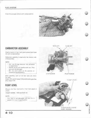 1985-1986 Honda Fourtrax 125 TRX125 Shop Manual, Page 54