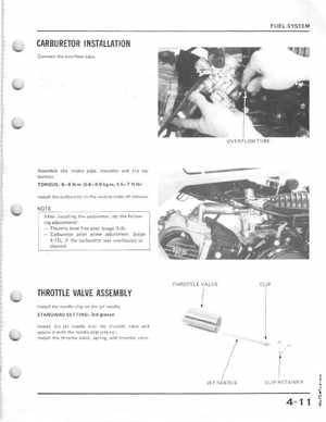 1985-1986 Honda Fourtrax 125 TRX125 Shop Manual, Page 55