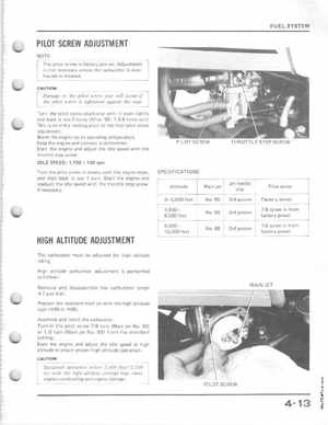 1985-1986 Honda Fourtrax 125 TRX125 Shop Manual, Page 57