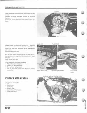 1985-1986 Honda Fourtrax 125 TRX125 Shop Manual, Page 71