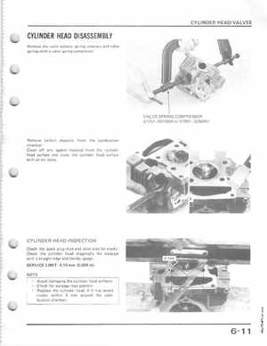 1985-1986 Honda Fourtrax 125 TRX125 Shop Manual, Page 74