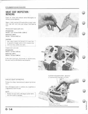 1985-1986 Honda Fourtrax 125 TRX125 Shop Manual, Page 77