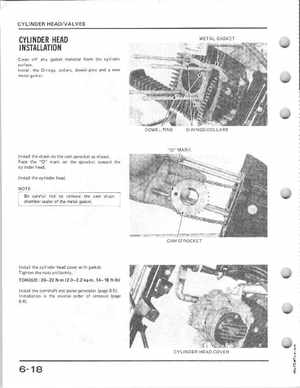 1985-1986 Honda Fourtrax 125 TRX125 Shop Manual, Page 81