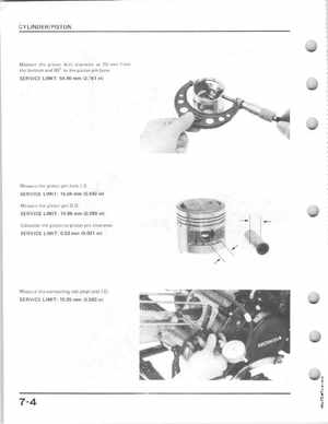 1985-1986 Honda Fourtrax 125 TRX125 Shop Manual, Page 86