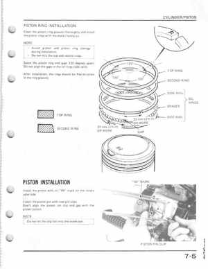 1985-1986 Honda Fourtrax 125 TRX125 Shop Manual, Page 87