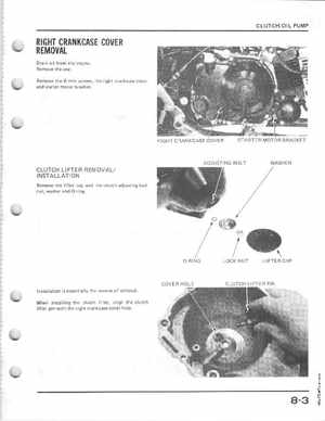 1985-1986 Honda Fourtrax 125 TRX125 Shop Manual, Page 92