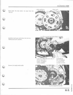 1985-1986 Honda Fourtrax 125 TRX125 Shop Manual, Page 94
