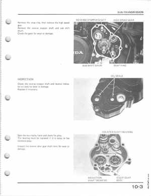 1985-1986 Honda Fourtrax 125 TRX125 Shop Manual, Page 129