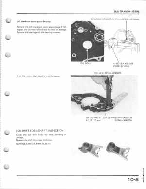 1985-1986 Honda Fourtrax 125 TRX125 Shop Manual, Page 131
