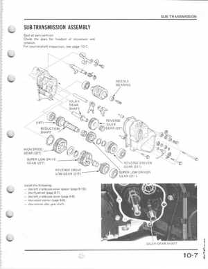 1985-1986 Honda Fourtrax 125 TRX125 Shop Manual, Page 133