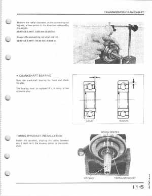 1985-1986 Honda Fourtrax 125 TRX125 Shop Manual, Page 142
