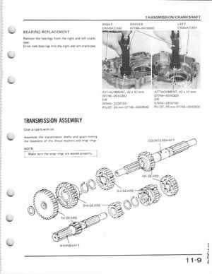 1985-1986 Honda Fourtrax 125 TRX125 Shop Manual, Page 146