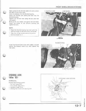 1985-1986 Honda Fourtrax 125 TRX125 Shop Manual, Page 157