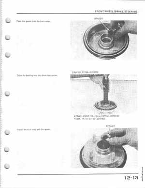 1985-1986 Honda Fourtrax 125 TRX125 Shop Manual, Page 163