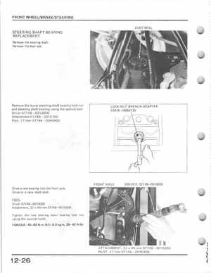 1985-1986 Honda Fourtrax 125 TRX125 Shop Manual, Page 176