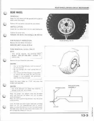 1985-1986 Honda Fourtrax 125 TRX125 Shop Manual, Page 182