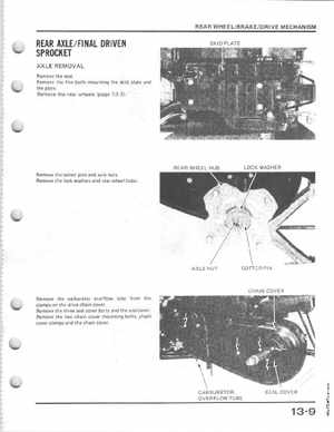 1985-1986 Honda Fourtrax 125 TRX125 Shop Manual, Page 188