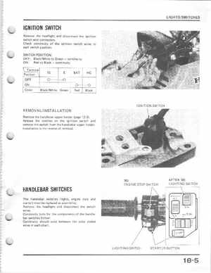 1985-1986 Honda Fourtrax 125 TRX125 Shop Manual, Page 230